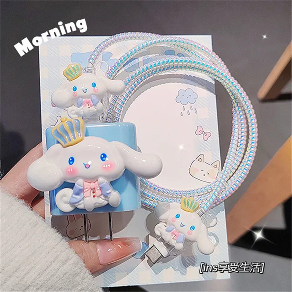 Cinnamoroll Hello Kitty  iPhone Charger Cable Protector P09